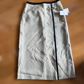 베이지 타이트 스커트 038