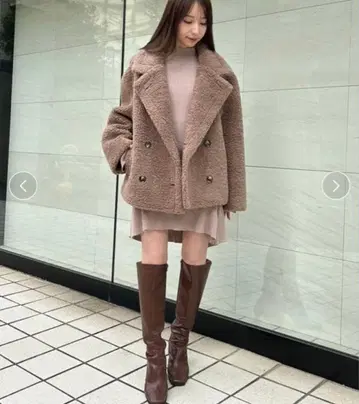 ACYM 테디 보아 볼륨 코트