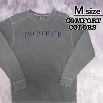 COMFORT COLORS 트레이닝복 M 그레이 프린트 텍스트 구제 의류