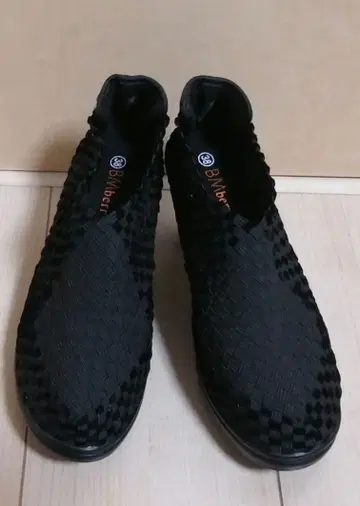 BM bernie mev. 뜨개질 부티 블랙 사이즈 38