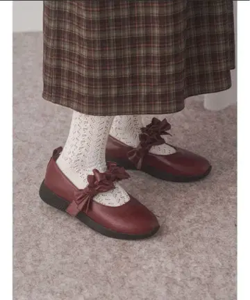 [ 미사용 새상품 ] merry jenny 신발 레드 M