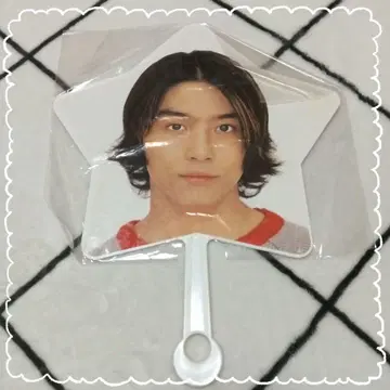 레어 당시물 KinKiKids 도모토 츠요시 별 모양 부채 1998