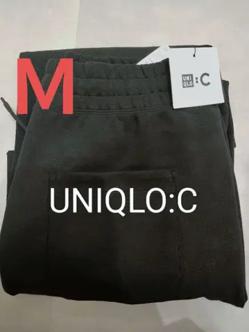 새상품 UNIQLO C 맨투맨 와이드 팬츠 표시 사이즈 블랙 M 유니클로