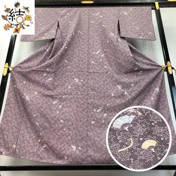 MK-1638 코몬 에도 코몬 부채 하토바색