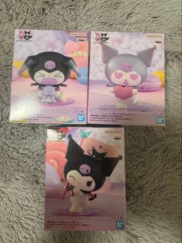 [ 3종 세트 ] 산리오 캐릭터즈 쿠로미 피규어 컬렉션 20주년