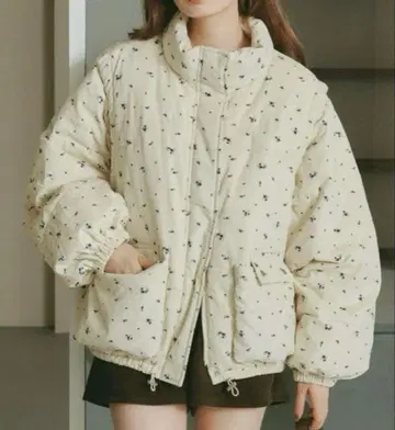 kastane [ 소매 탈부착 가능 ] 코듀로이 충전솜 미들 자켓