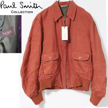 미사용 폴스미스 컬렉션 린넨 100% 경량 블루종 L 사이즈