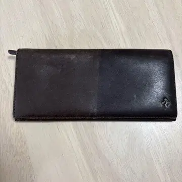 가죽제 다크 브라운 접이식 지갑