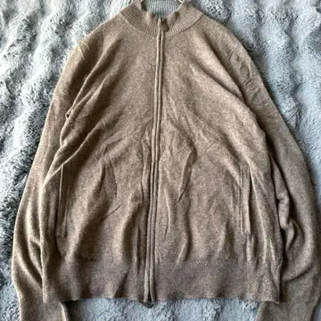 캐시미어 100% BUTTONED DOWN 브라운 드라이버즈 니트 M