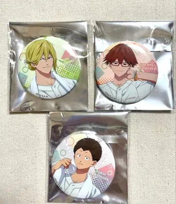 망각 배터리 RAKU CAFE 캔뱃지 토도 치하야 야마다 3점 세트