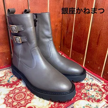 [거의 새상품] 긴자 카네마츠 사이드 지퍼 부츠 25cm