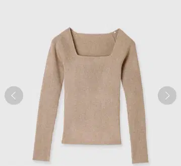 anuans 캐시미어 블렌드 데콜테 리브 니트 풀오버