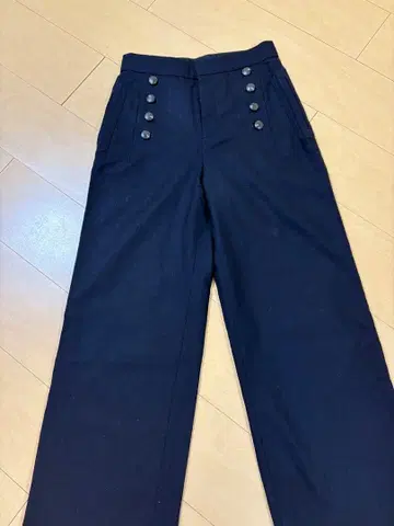 23구 네이비 와이드 팬츠