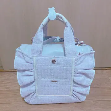 질 바이 질 스튜어트 프레임 프릴 토트백 핑크