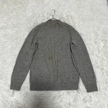 [ 하자 특가 ] 레리안 캐시미어 100% 케이블 짜임 하이넥 니트