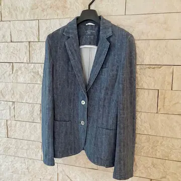 시르코로 저지 자켓 그레이 헤링본 무늬