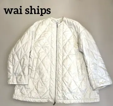 [ 완판템 ] wai ships 노지리 미호 화이트 퀼팅 자켓