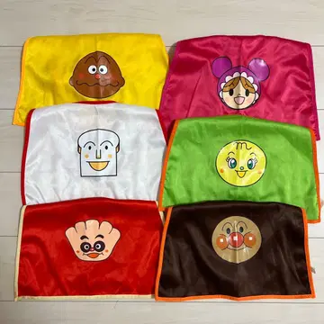 호빵맨 뮤지엄 망토 6개 세트