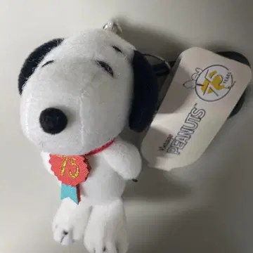 스누피 75주년 기념 스트랩 카라비너 포함