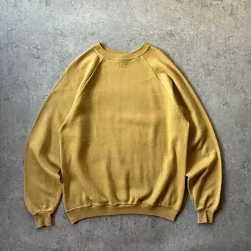 70s sears 시어스 빈티지 무지 맨투맨 머스타드 XL