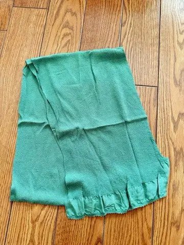 KIMONO MODERN 순수 실크 크레이프 원단 오비 장식 천  그린