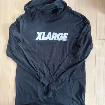 XLARGE 블랙 롱 슬리브 티셔츠