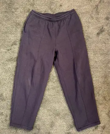 UNIQLO U M 사이즈 보아 맨투맨 트랙 팬츠 블랙