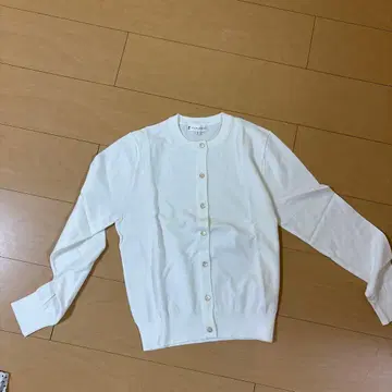 KUMIKYOKU 화이트 긴팔 가디건