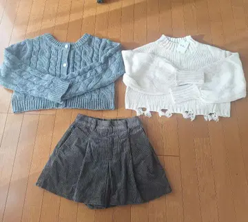 GLR 상의 GU 코듀로이 스코트 3종 세트