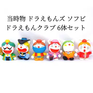 당시물 도라에몽즈 소프트 비닐 도라에몽 클럽 6체 세트 피규어 1996