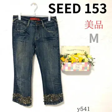 새상품급 [시드153] 여성용 데님 팬츠 면100% 인디고 M