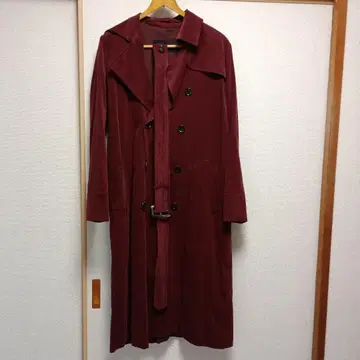 LOUNIE 버건디 트렌치코트