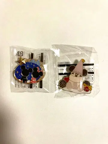 미키 핀 배지 2개 세트 아부즈 바자르 정글 카니발