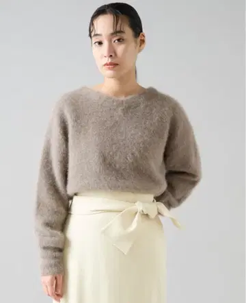 멜 로즈 티아라(TIARA) FOX 알파카 2WAY 니트