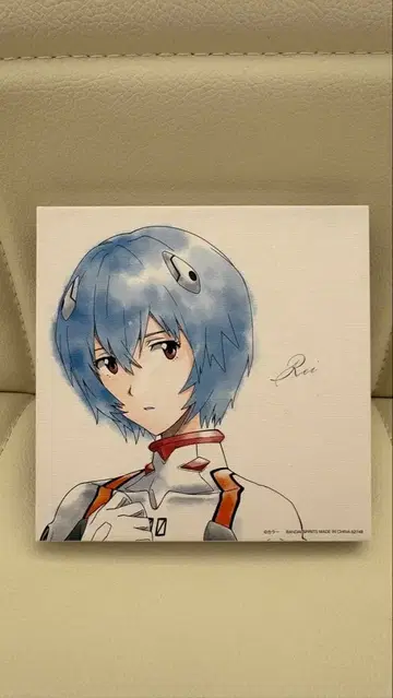 아야나미 레이 제일복권 G상 캔버스 아트 수채화 터치 미니 캔버스