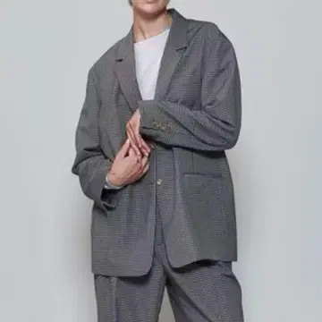 ROKU 6 체크 빅 자켓 새상품급