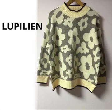 LUPILIEN 니트 꽃무늬 자카드 북유럽 마리메꼬풍