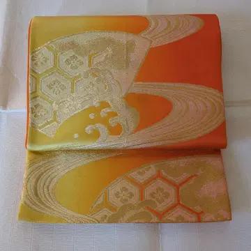 후쿠로 오비 오렌지와 옐로우 컬러의 그라데이션