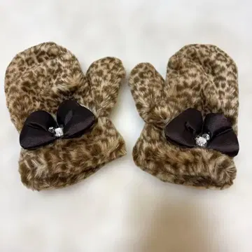 미니 마우스 표범 무늬 레오파드 무늬 미튼 도쿄 디즈니 리조트 장갑