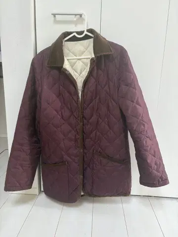 Macintosh 퀼팅 자켓 퍼플 38 사이즈