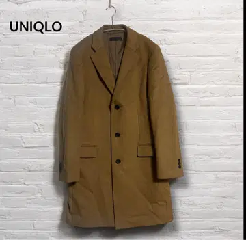 UNIQLO/울 캐시미어 체스터 코트/카멜색/남성용 S 사이즈 여성도