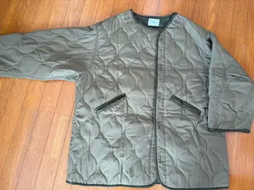 Discoat 퀼팅 자켓 올리브 그린