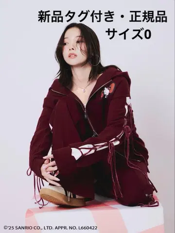 미개봉 새상품 SNIDEL HELLOKITTY 레이스업 팬츠 정품