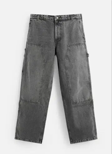 택 포함 새상품 ZARA 워시 가공 카펜터 포켓 팬츠 데님 31