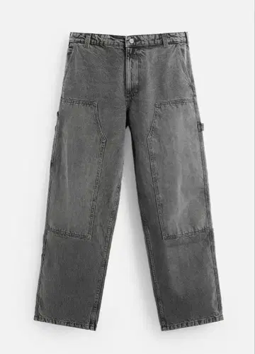 택 포함 새상품 ZARA 워시 가공 카펜터 포켓 팬츠 데님 31