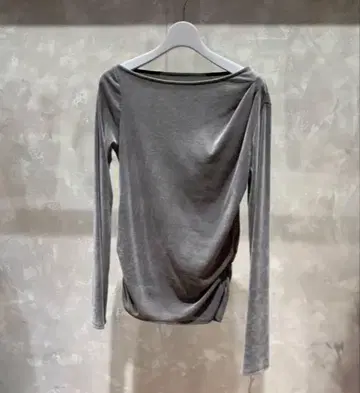 cafune 카후네 벨로아 티셔츠 그레이 미사용