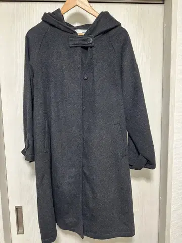 corail 후드 부착 그레이 코트