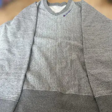 Champion 리버스 위브 V넥 트레이닝복 XL 그레이