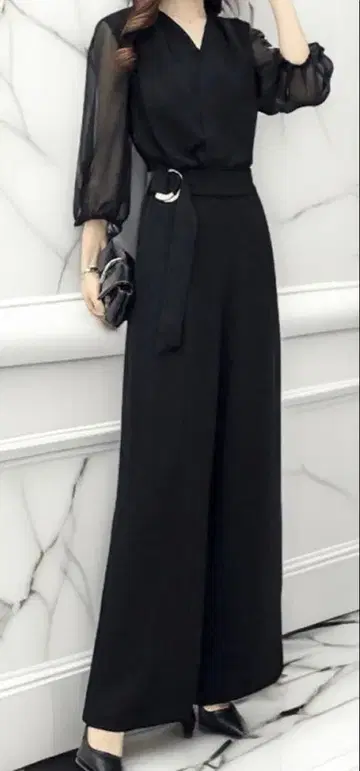 파티 드레스 팬츠 드레스 올인원