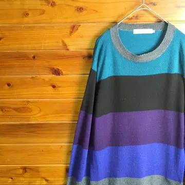 BEAMS LIGHTS 빔즈 니트 스웨터 컬러풀 S 구제 의류